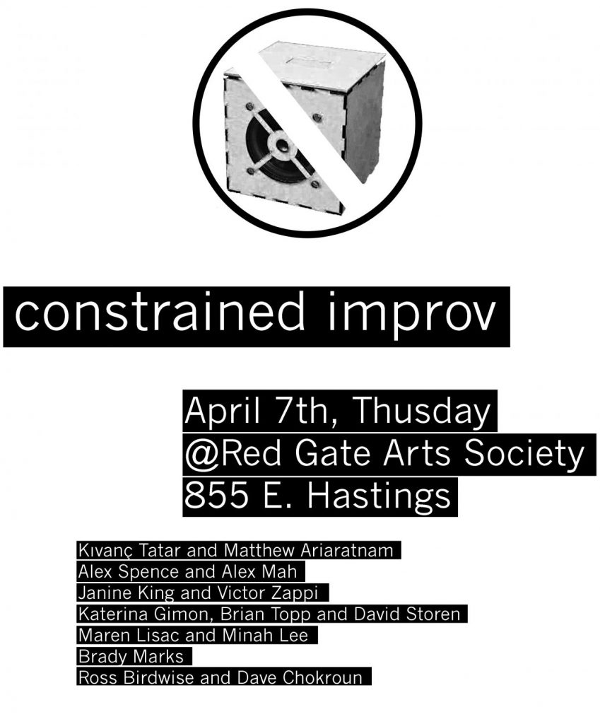 Constrained improv poster